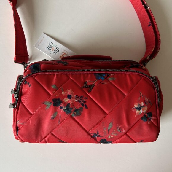 Lug Trolley 2 Crossbody Bag Bouquet Red NWT - Picture 4 of 11
